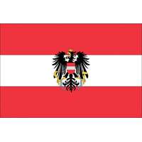  Címeres Ausztria zászló 90 x 150 cm