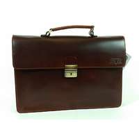 BLÁZEK&ANNI Egyrészes barna amerikai bőr aktatáska 2401AM-barna