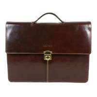 RIALTO Rialto, állítható csatos, barna keskeny férfi kézi aktatáska R3587D-08