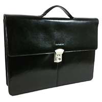 RIALTO Rialto, állítható csatos, fekete keskeny férfi kézi aktatáska R3587D-03