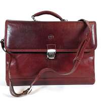GIUDI Giudi, triplán tűzött nagy bordó, két részes bőr aktatáska G4150TV04-00