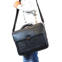 GIORGIO CARELLI Giorgio Carelli fekete klasszikus laptoptartós nagy bőr aktatáska GC338800-002