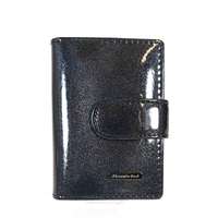 ALESSANDRO PAOLI Alessandro Paoli fekete brillant lakk bőr patentos kártyatartó 21-81