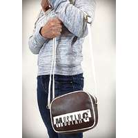 MUSTÁNG MUSTANG Boston kis fekvő válltáska-barna-fehér 45.107301