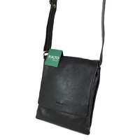 RIALTO Rialto fekete, keskeny, fedeles, átvetős kis bőr táska RT5419AE-03