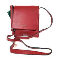 RIALTO Rialto piros, keskeny, fedeles, átvetős kis bőr táska RT5419NAE-05