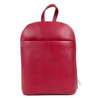 RIALTO Rialto rejtett előzsebes piros bőr divathátizsák TARI163327/PN-05