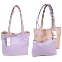 RIALTO Rialto, három az egyben, közepes shopper divattáska-Púder-lila 17TB888-BX