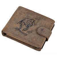 WILD WILD lovas motívumos, nyelves bőr pénztárca