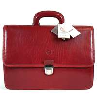 GIUDI Giudi piros, két részes bőr aktatáska G2770V-05