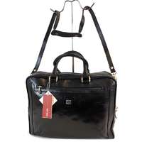 GIUDI GIUDI két fogós, fekete bőr aktatáska G4505TV-03