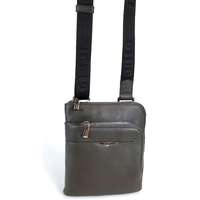 GIUDI GIUDI szürke, aszimmetrikus, fém zippes kis bőr táska G5795AE-15