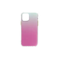 - SZÍNÁTMENETES TPU SZÉLŰ PC TOK IPHONE 12 MINI 5.4 PINK-ZÖLD