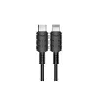 Kakusiga KAKUSIGA KSC-710 KUGE USB TYPE-C / LIGHTNING PD KÁBEL 20W 1.2 MÉTER FEKETE