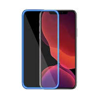 MH Protect Fluoreszkáló Apple iPhone 11 Pro Max (6.5) 2019 előlapi üvegfólia kék