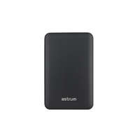 Astrum Astrum PB440 10000mAh fekete fémházas gyorstöltő PD power bank 22,5W, 2X QC 3.0 USB-A, 1XUSB-C, li-polymer cellákkal, LED indikátorral
