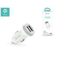 Devia Devia Smart Dual USB szivargyújtós töltő adapter - Devia Smart Series Car Charger - 5V/3,1A - white