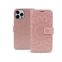Haffner Mezzo Book Flip bőrtok - Apple iPhone 15 Pro - rose gold