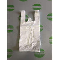 Globál Pack 20x38/10 Ingvállas bevásárlótáska (szatyor) fehér / 500db