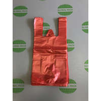 Globál Pack 20x38/10 Ingvállas bevásárlótáska (szatyor) piros / 500db