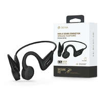 Devia Devia Sport Bluetooth sztereó fülhallgató v5.0 microSD kártyaolvasóval - Devia Kintone Series Run-A1 Sound Conduction Wireless Headset - fekete