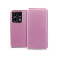 Haffner Dual Pocket Flip bőrtok - Xiaomi Redmi Note 13 Pro 5G/Poco X6 5G - rózsaszín