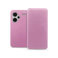 Haffner Dual Pocket Flip bőrtok - Xiaomi Redmi Note 13 Pro+ - rózsaszín