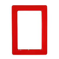 Mágneses öntapadó keret mérete 13,0 × 8,1 cm - piros