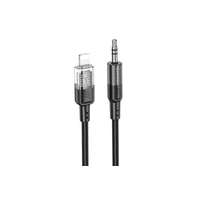 HOCO HOCO UPA27 SPIRIT LIGHTNING / JACK AUDIO ÁTALAKÍTÓ 1.2 MÉTER (DAC) FEKETE