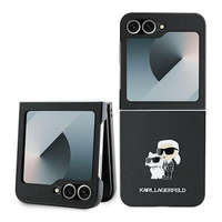 Samsung KARL LAGERFELD case for SAMSUNG Z Flip 6 KLHCZF6SAPKCNPK (HC Saffiano KC Metal Pin) black