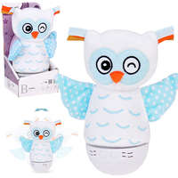 Plüss bagoly színváltó éjszakai fény + zenedoboz ZA5190