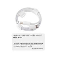 Apple Apple A2249 Lightning (8Pin) - Type-C gyári adatkábel 8pin 1 méter (MX0K2ZM/A) tanúsítvánnyal