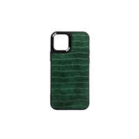YOOUP YOOUP IPHONE 12 PRO MAX 6.7 PU BŐRTOK CAIMAN ZÖLD