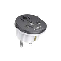 YOOUP YOOUP T01 PLUS HÁLÓZATIFEJ ÁTALAKÍTÓ 220V (UTAZÁSI ADAPTER) FEKETE-FEHÉR
