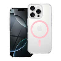 Drop Glue Drop Glue Colorful Ring Mag Cover kompatibilis a MagSafe for IPHONE 16 pink készülékkel