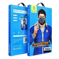 Blueo Apple iPhone 17 5D Mr. Monkey Glass edzett üveg - fekete (Strong Premium AR)