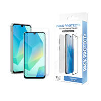 Moxie Moxie Pack Protect+ Samsung A166 Galaxy A16 5G átlátszó vékony szilikon tok előlapi üvegfóliával