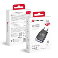 Forcell Forcell F-Energy Ultra Slim GaN III USB C PD QC4.0 3A 35W B135101-E fekete telefontöltő