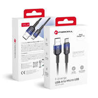 Forcell Forcell F-Energy USB A - Micro USB kábel QC3.0 2.4A 18W Gradient 1 m C351 fekete