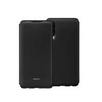 Huawei Huawei P30 Wallet Cover fekete oldalra nyíló gyári PU mágneses tok