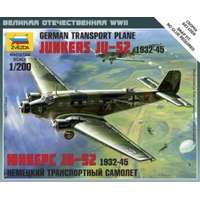 Zvezda JU-52 German Transport Plane (1:200)