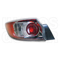  Mazda 3 2009.04.01-2011.10.31 Hátsó lámpa üres bal, külső, pir-feh. (3/5 a.)TYC (001E)