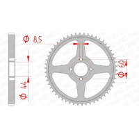 AFAM Acél Standard Hátsó Láncszem 12222 - 428