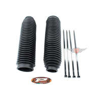 Villa harmonika tömítés 2 darab fekete Ø42/45 mm Ø60 200 350 mopedhez, segédmotoros kerékpárhoz, kis motorkerékpárhoz, KKR motorhoz