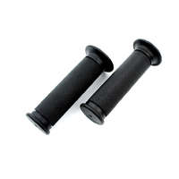 Fekete markolatkészlet, belső átmérő 22/24mm, hossza kb. 125mm, szín Zündapp, Kreidler, Hercules, Puch, KTM, DKW, Rixe, Miele robogóhoz, mopedhez