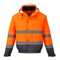 Portwest Hi-Vis kéttónusú bomber kabát
