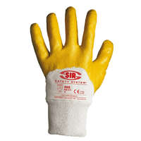 SIR SAFETY Sir Safety System 'MIRÓ' nitrilmártott védőkesztyű sárga