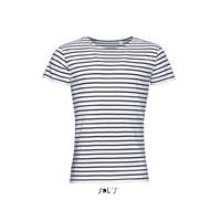 SOL'S Sol's Miles Men - környakú csíkos póló