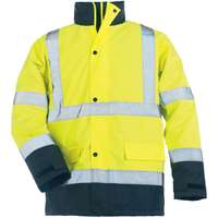 Euro Protection Roadway narancs/kék pes kabát (HV sárga/sötétkék, XL)