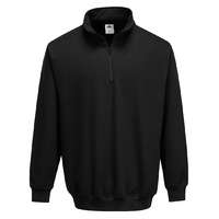 Portwest Sorrento zippzáras pulóver (fekete, XL)